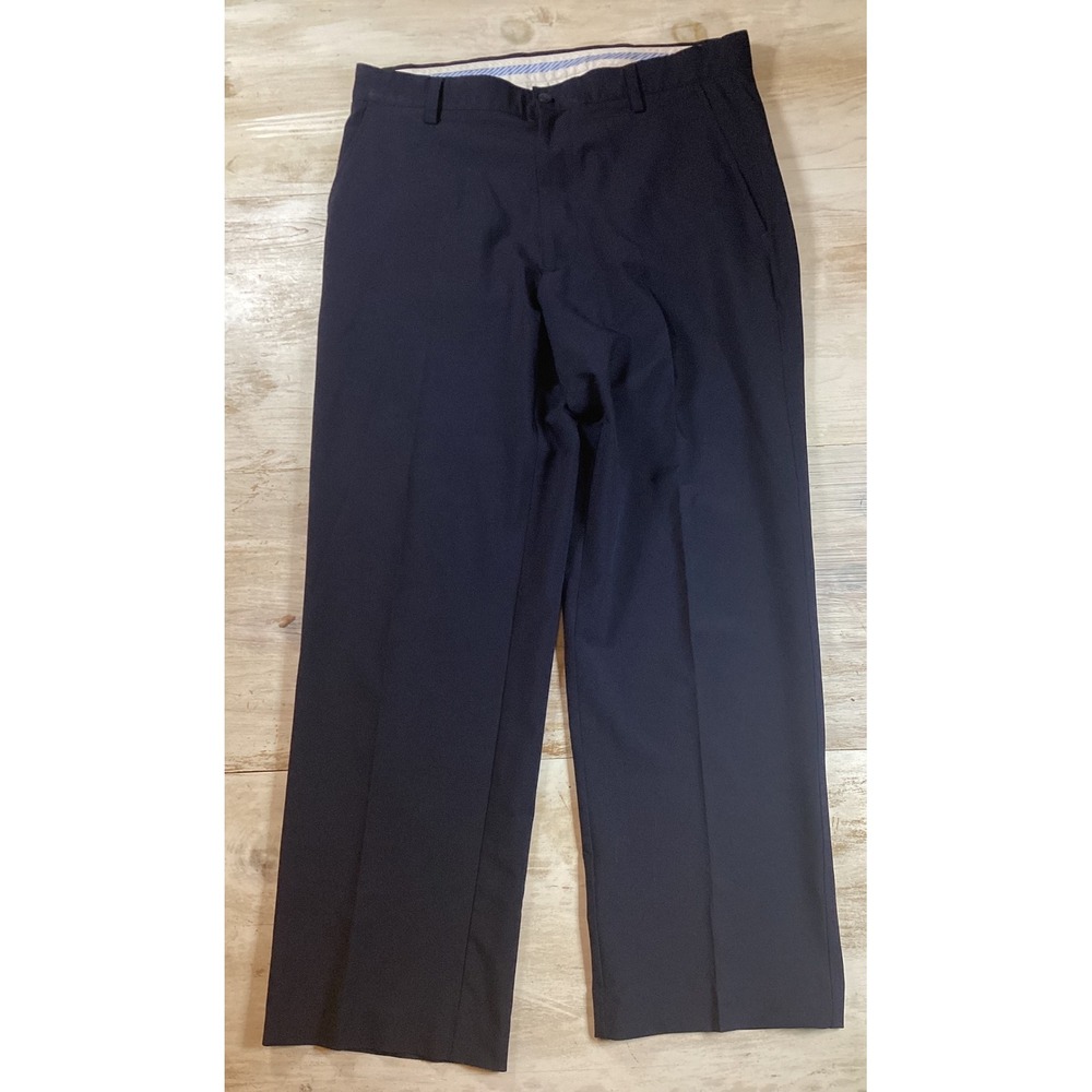 FootJoy Mens Navy Blue Performance Golf Pants W33 L30 Spandex Blend FJ Logo